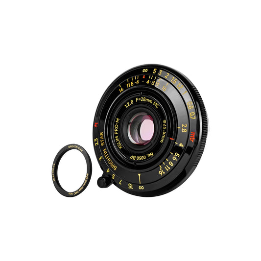 Brightin Star 28mm f/2.8 Full Frame Ultra-Thin Pancake Lens for Leica M Mount with Dedicated UV Filter Main