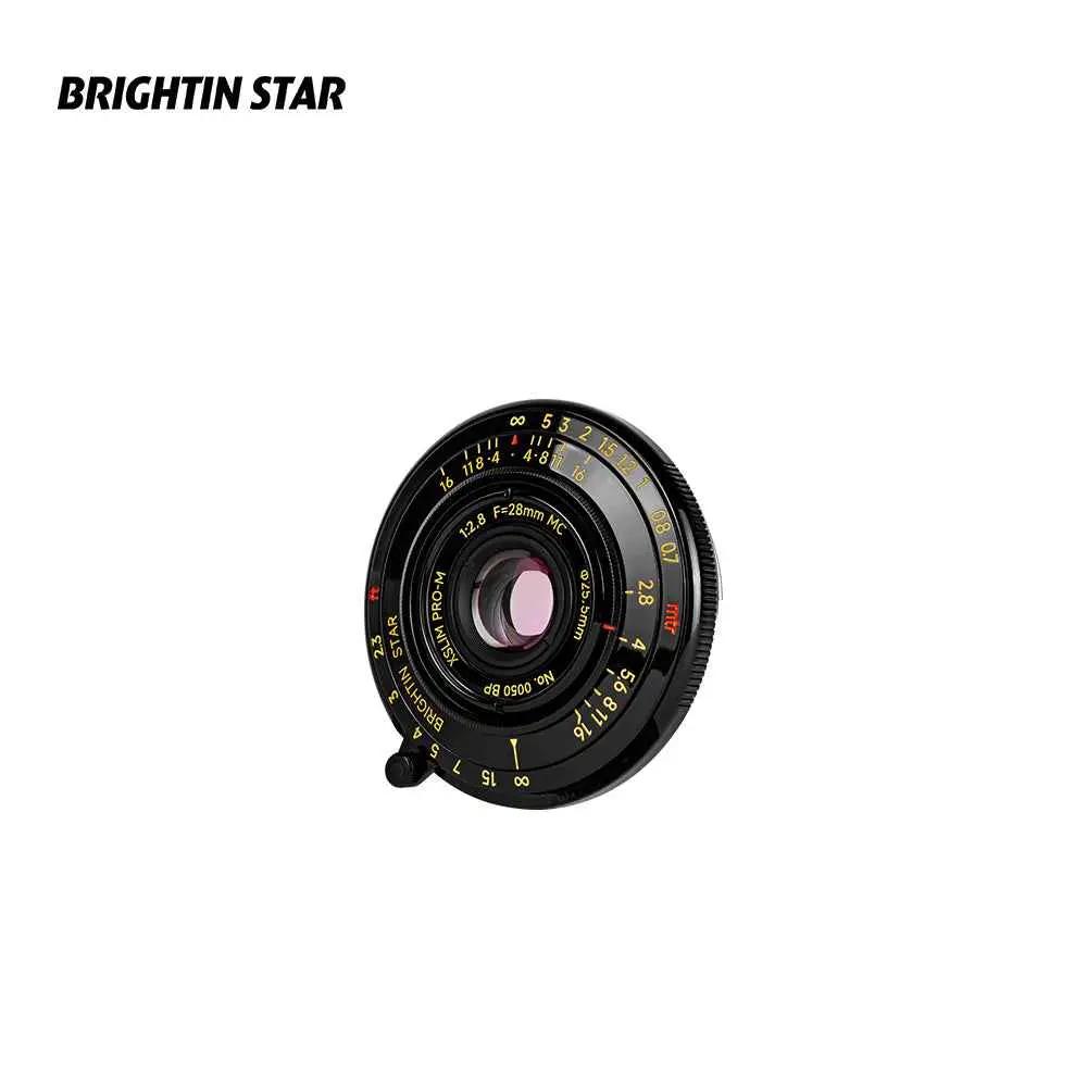 28mm F2.8 Camera Lens Black Lacquer Ultra-Thin Pancake Lens - Brightin Star