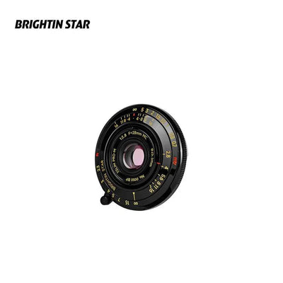 28mm F2.8 Camera Lens Black Lacquer Ultra-Thin Pancake Lens - Brightin Star