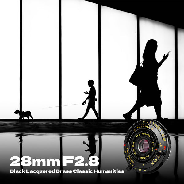 Brightin Star 28mm f/2.8 Full Frame Ultra-Thin Pancake Lens for Leica M Mount with Dedicated UV Filter