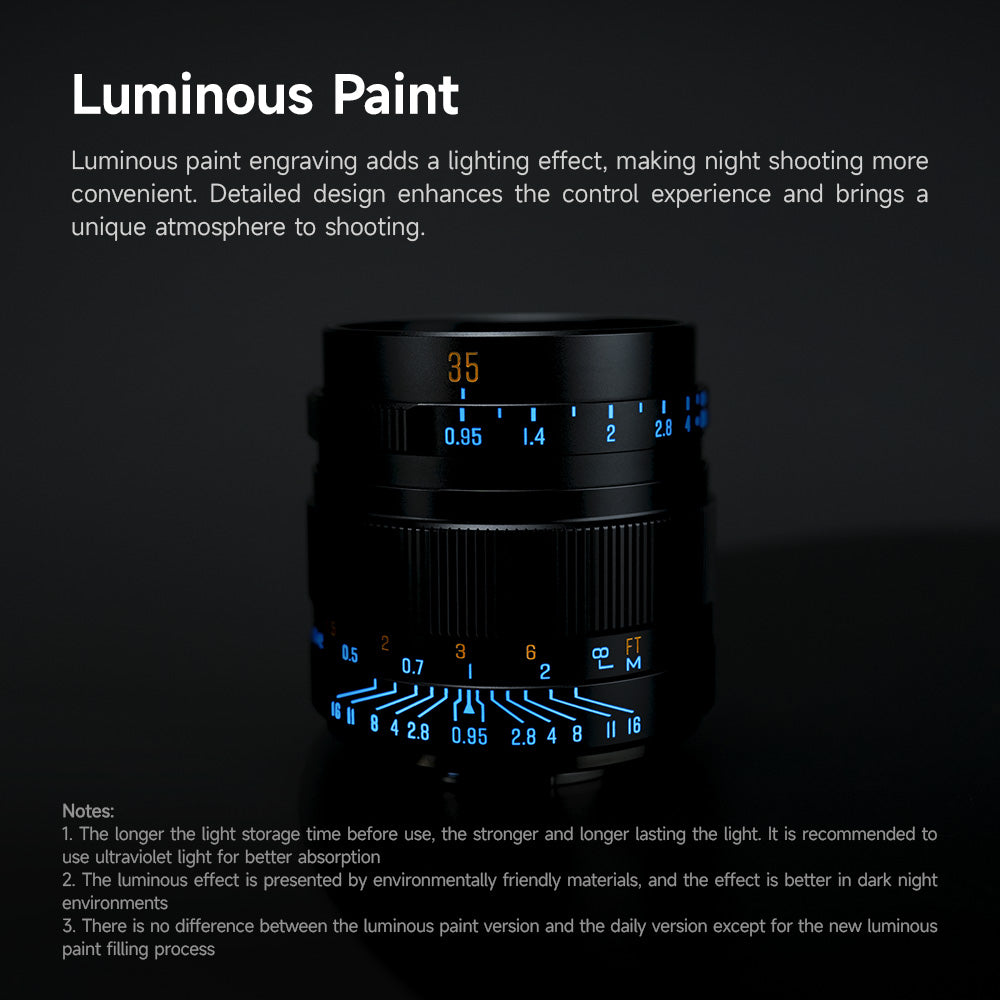 35mm F0.95 APS-C Luminous Version Portrait Star Manual Fixed Focus Lens Suitable for Nikon Z Mount
