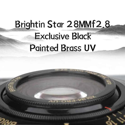 28mm F2.8 Camera Lens Black Lacquer Ultra-Thin Pancake Lens - Brightin Star