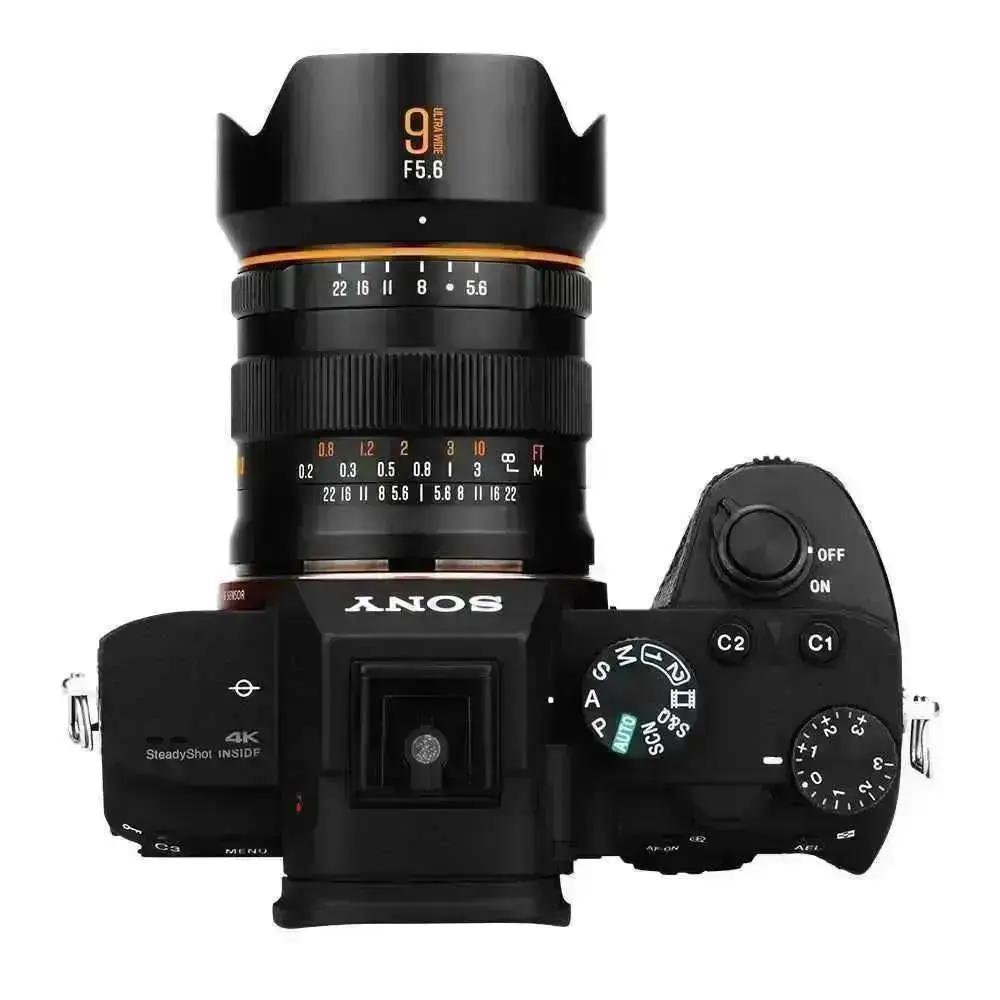The Best Gift for Dad Brightin Star 9mm F5.6 Full Frame Manual Focus Camera Lens Ultra Wide Angle 0 Distortion Lens with ND Filter For Sony E/Nikon Z/Canon RF/L Mount