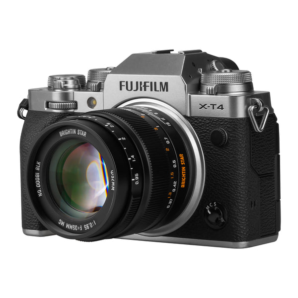 Brightin Star 35mm F0.95 Night God Portrait Star APS-C Manual Fixed Focus Lens Suitable For Fuji X/Canon M/RF/M43/Sony E/Nikon Z Mount