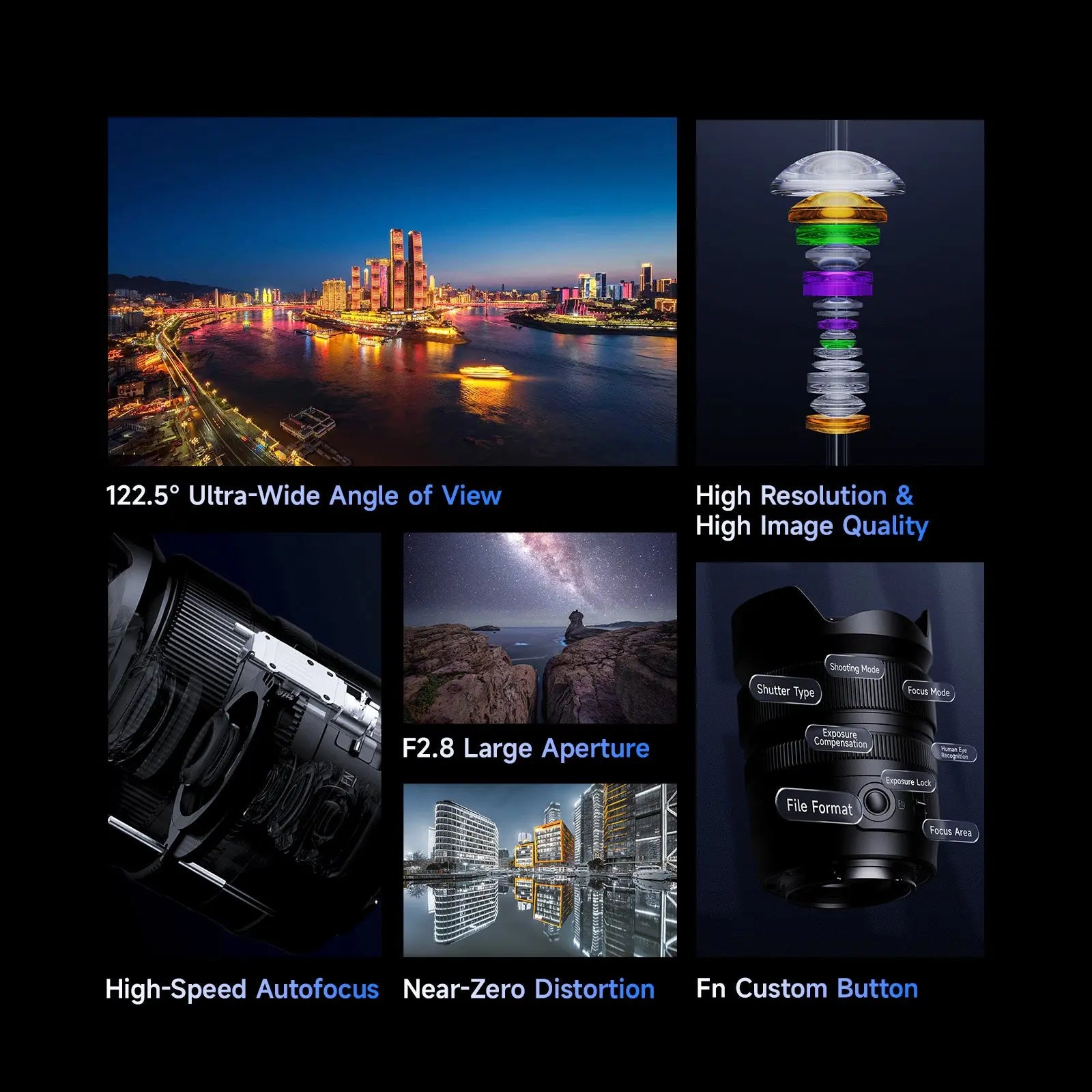AF 12mm F2.8 Full-Frame Ultra-Wide Angle Lens | BRIGHTIN STAR
