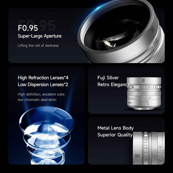 50mm APS-C Night God Portrait Star Manual Fixed Focus Lens