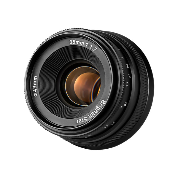 Brightin Star 35mm F1.7 APS-C  Wide-Angle Manual Focus Prime Lens for M43/Canon M/Canon RF/Fuji X/Nikon Z/Sony E Mount