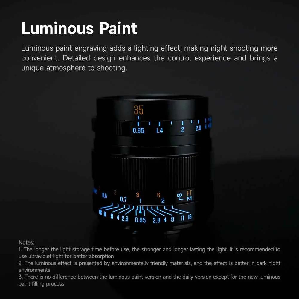 Brightin Star 35mm F0.95  APS-C Night God Portrait Star Manual Fixed Focus Lens Suitable For Fuji X/Canon M/RF/M43/Sony E/Nikon Z