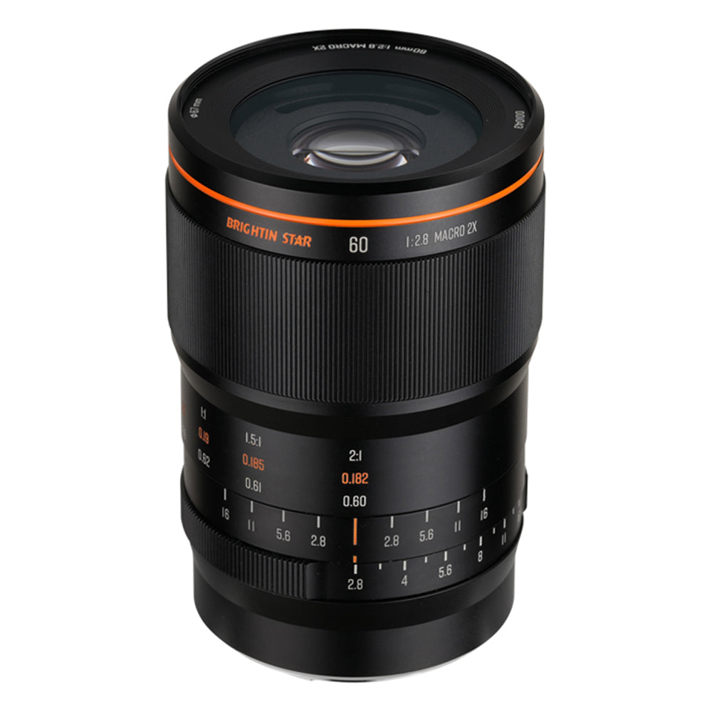 Brightin Star 60mm F2.8 2X Macro APS-C Manual Focus Prime Lens for M43 Mount M43 Mount