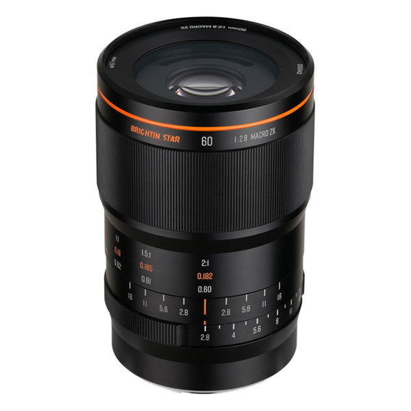 Brightin Star 60mm F2.8 2X Macro APS-C Manual Focus Prime Lens for M43 Mount M43 Mount