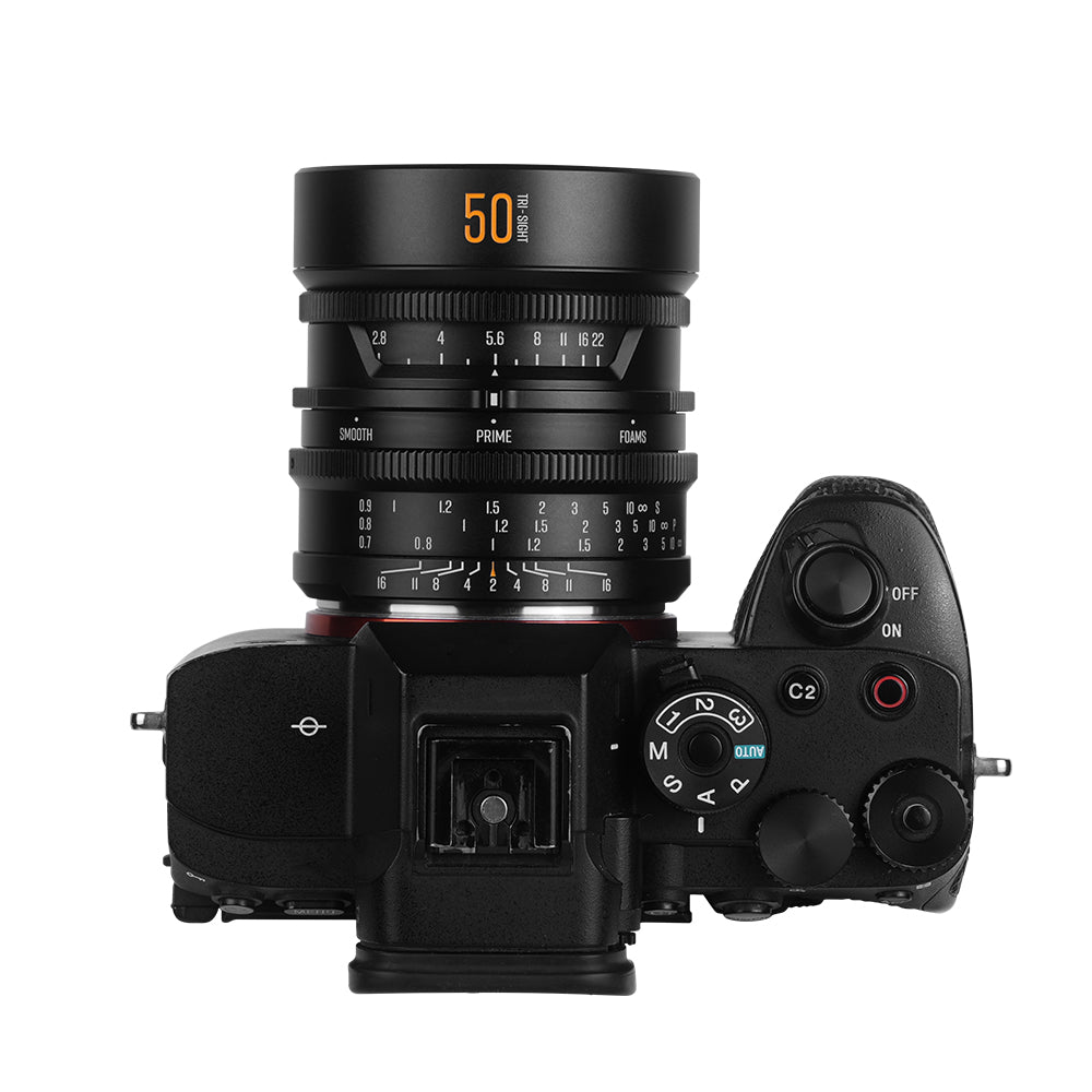 BRIGHTIN STAR MF 50mm F2.0 TRI-SIGHT Full-Frame Art Lens for Canon RF