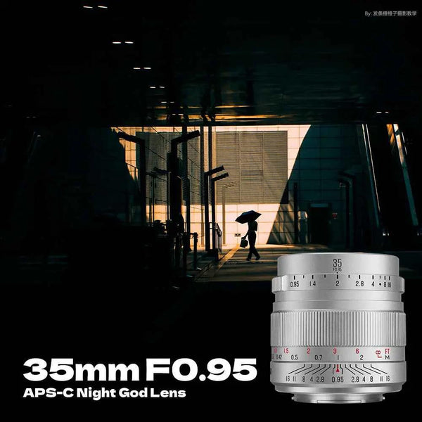 35mm F0.95 APS-C Night God Portrait Star Manual Fixed Focus Lens Suitable For Fuji X-Mount