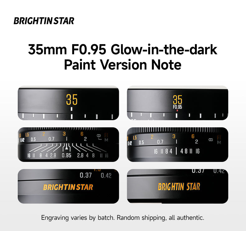 35mm F0.95 APS-C Luminous Version Portrait Star Manual Fixed Focus Lens Suitable for Fuji X Mount