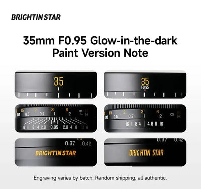 35mm F0.95 APS-C Luminous Version Lens for Canon RF-Mount BRIGHTIN STAR