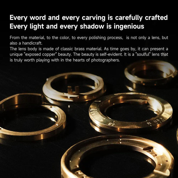 Brightin Star 28mm F2.8 Full Frame Pine Green Limited Edition Ultra-Thin Pancake Lens with Exclusive UV Filter Compatible with Leica M Mount BRIGHTIN STAR