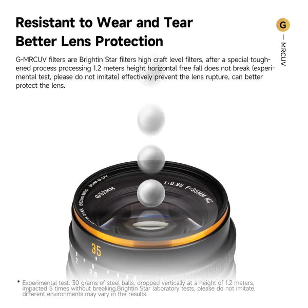 Brightin Star G-MRCUV Professional high-end multi-layer coated UV filter BrightinStar.US