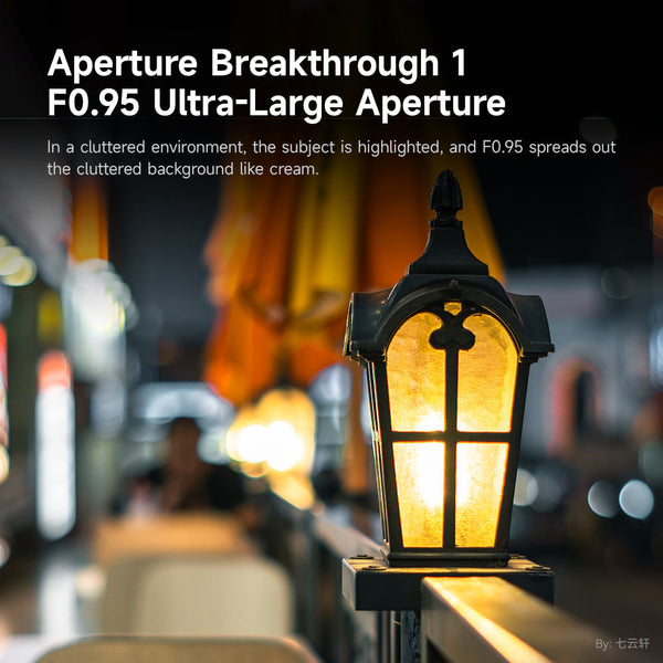 35mm F0.95 APS-C Luminous Version Portrait Star Manual Fixed Focus Lens Suitable for Sony E Mount