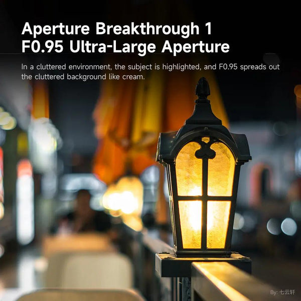 35mm F0.95 APS-C Luminous Version Portrait Star Manual Fixed Focus Lens Suitable for Fuji X Mount BRIGHTIN STAR