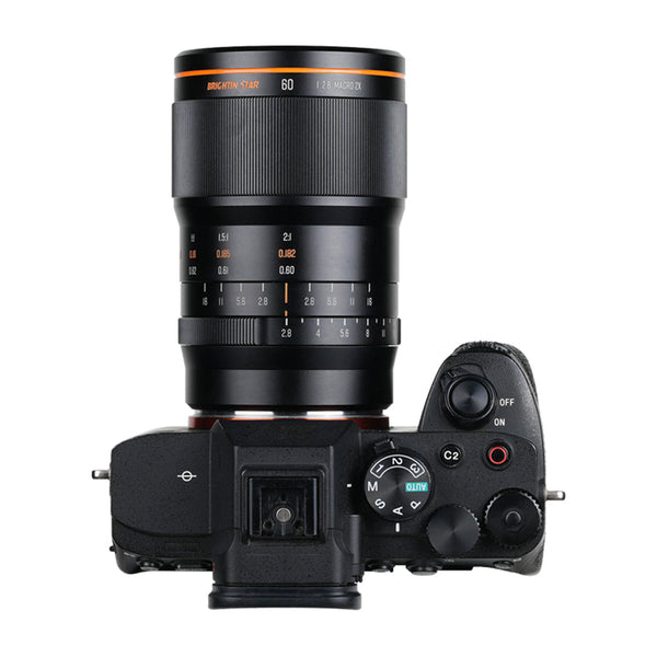 Brightin Star 60mm F2.8 2X Macro APS-C Manual Focus Prime Lens for M43 Mount M43 Mount