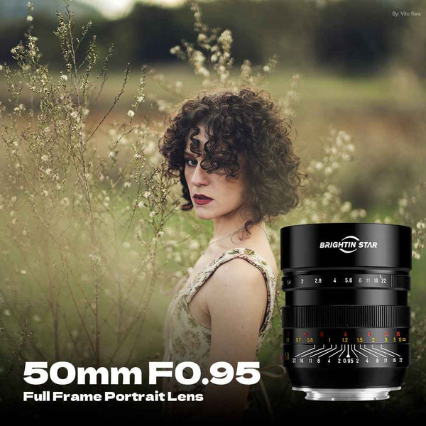 Brightin Star 50mm F0.95 Full Frame Large Aperture Camera Lens For