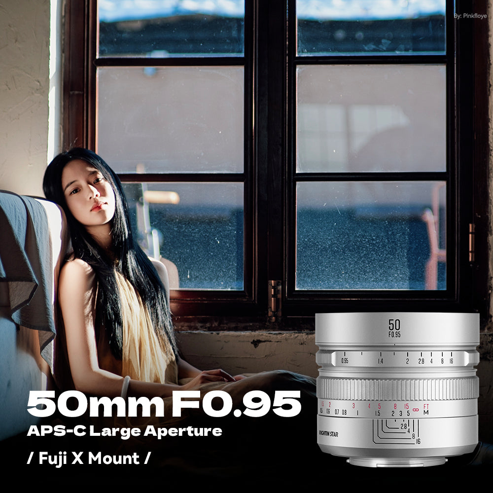 Brightin Star 50mm F0.95 APS-C  Night God Portrait Star  Manual Fixed Focus Lens Suitable For Fuji X/Canon M/Canon Rf/M43/Sony E/Nikon Z mount