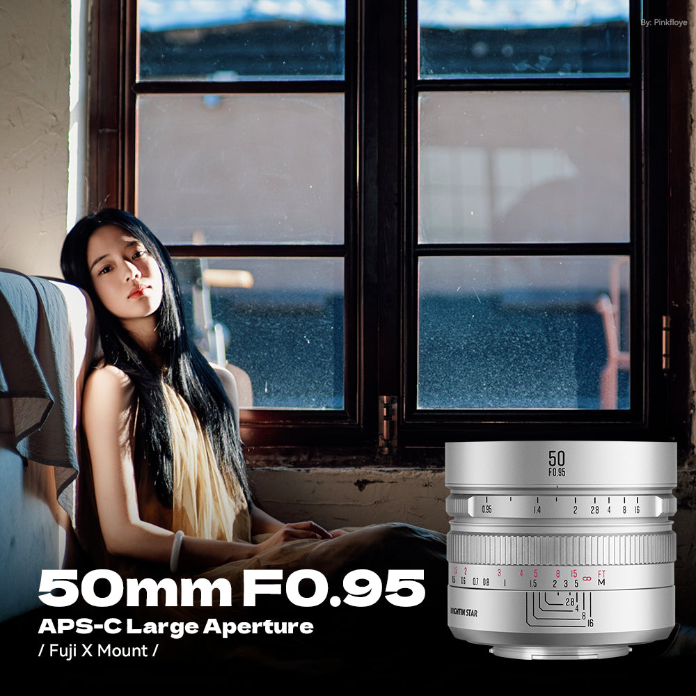 Brightin Star 50mm F0.95 Night God Portrait Star APS-C Manual Fixed Focus Lens Suitable For  Sony E mount