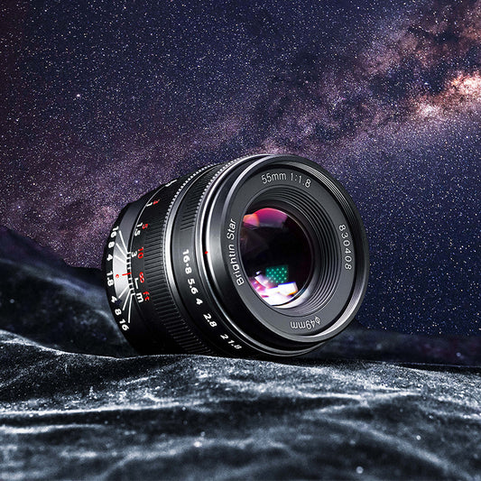 55mm F1.8 Full Frame Large Aperture Manual Focus Mirrorless Camera Lens, Fit for Canon RF Mount