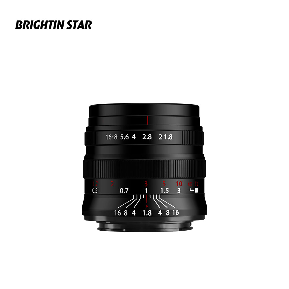 55mm F1.8 Full Frame Large Aperture Manual Focus Mirrorless Camera Lens - Brightin Star