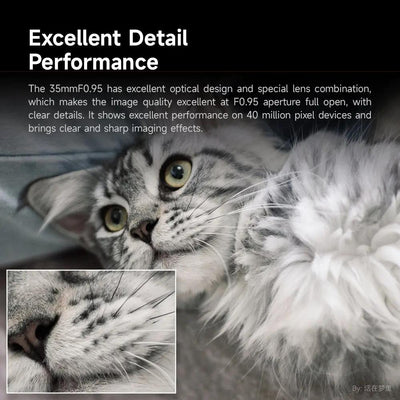 35mm F0.95 APS-C Luminous Version Portrait Star Manual Fixed Focus Lens Suitable for Sony E Mount BRIGHTIN STAR