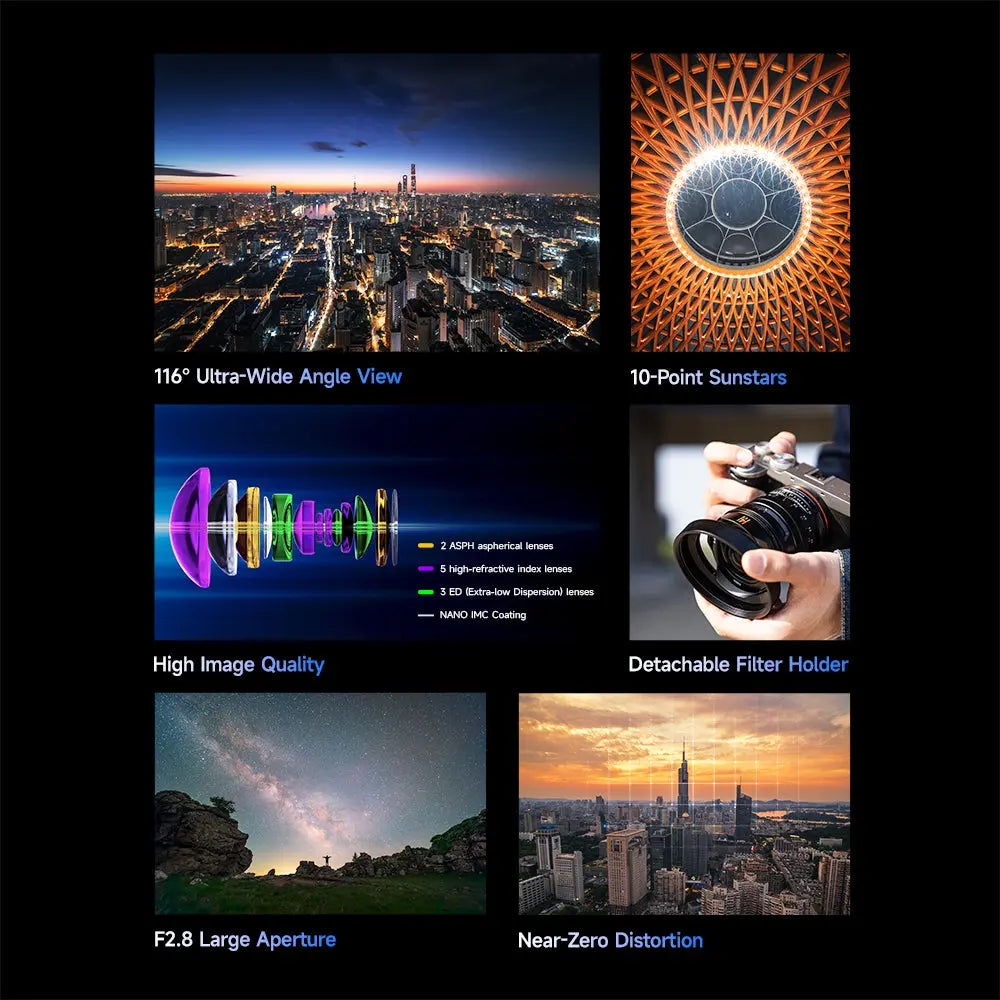 BRIGHTIN STAR MF 14mm F2.8 Full-Frame Ultra-Wide Angle Lens for L Mount