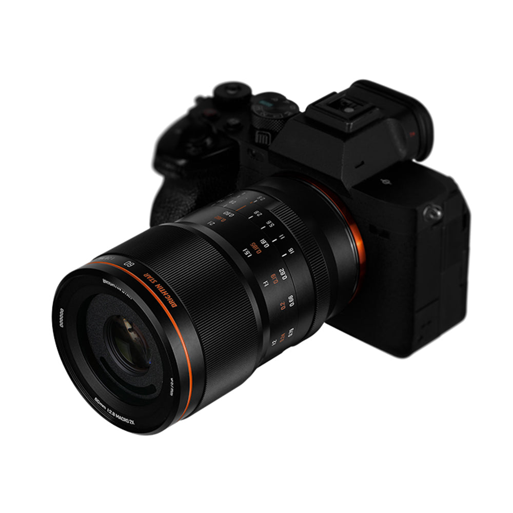 Brightin Star 60mm F2.8 2X Macro APS-C Manual Focus Prime Lens for M43 Mount M43 Mount