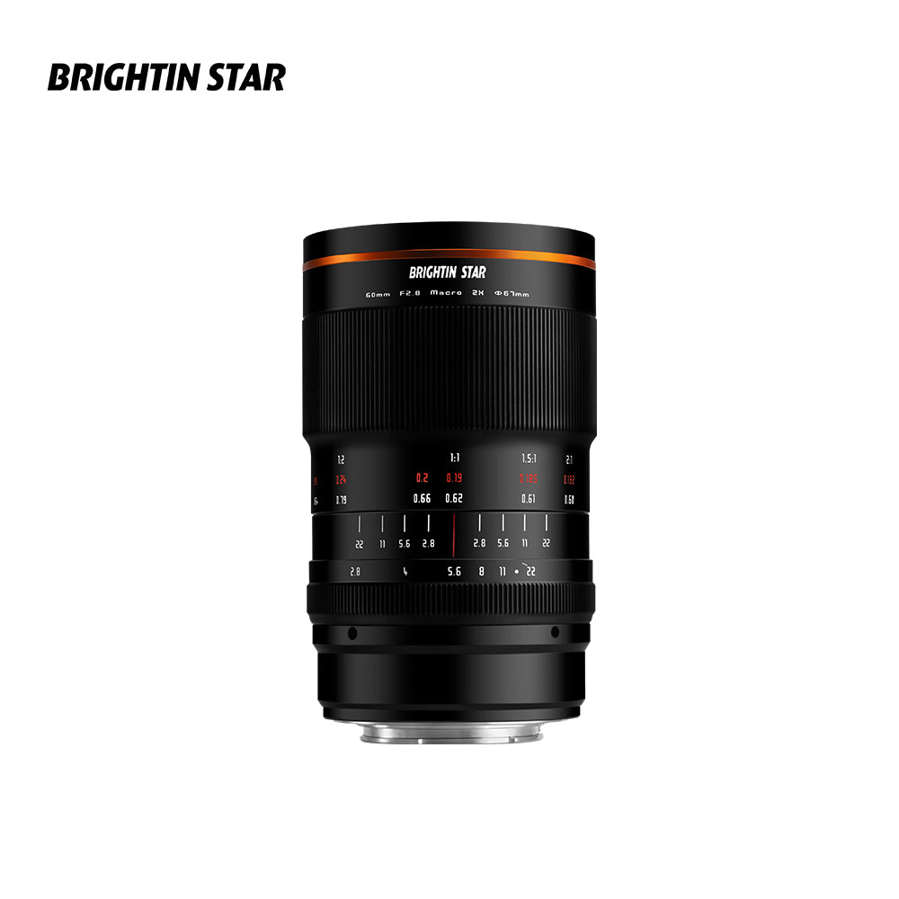 60mm F2.8 II 2X Macro Magnification Manual Focus Mirrorless Camera Lens - Brightin Star