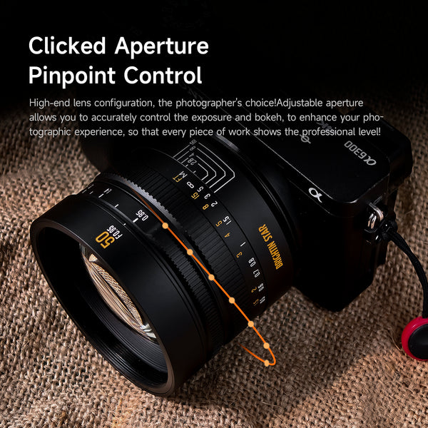 50mm F0.95 Full Frame Large Aperture Manual Focus Mirrorless