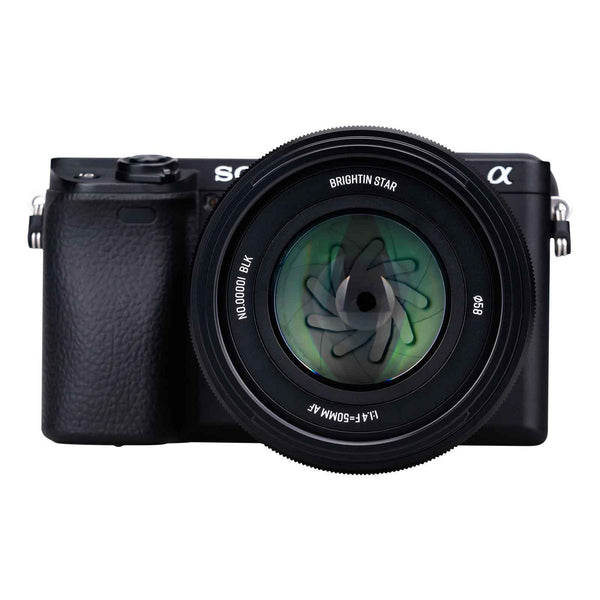 Brightin Star AF50mm F1.4 Autofocus Large Aperture APS-C Mirrorless Camera Lens Sony E / Fuji X Mount