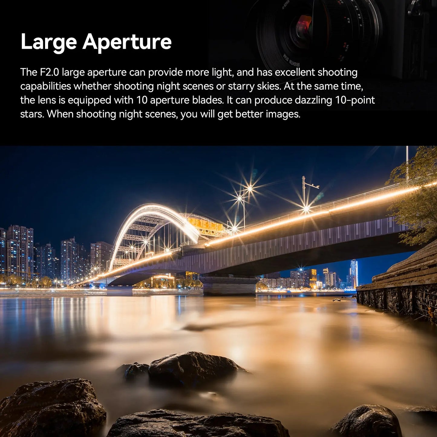 Brightin Star 12mm F2.0 III APS-C  Ultra Wide-Angle Big Aperture Cameras Lens