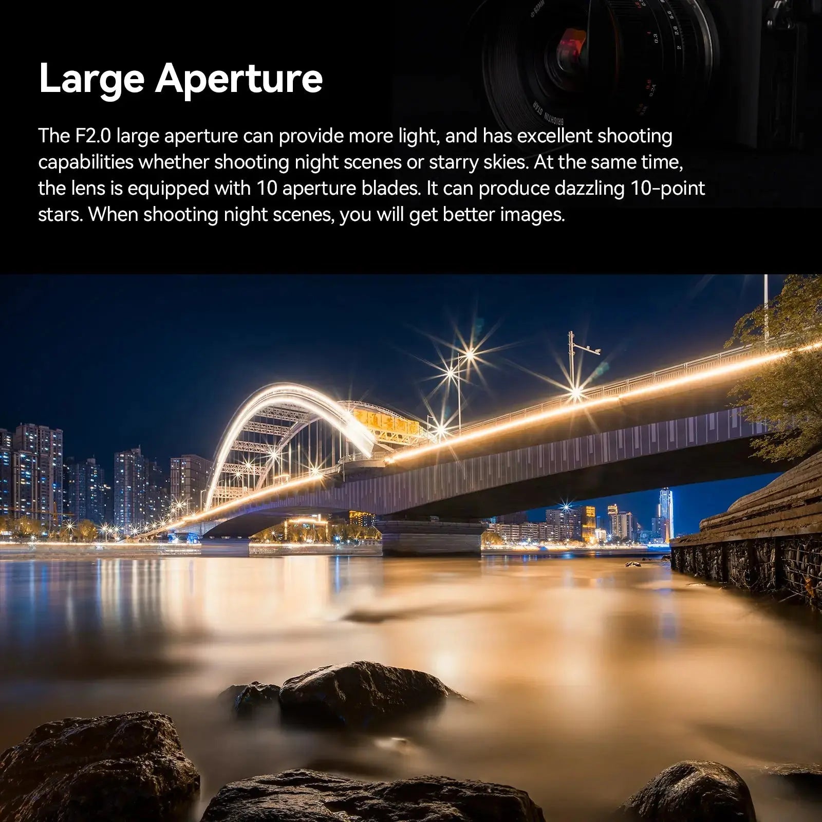 Brightin Star 12mm F2.0 III APS-C  Ultra Wide-Angle Big Aperture Cameras Lens ADS