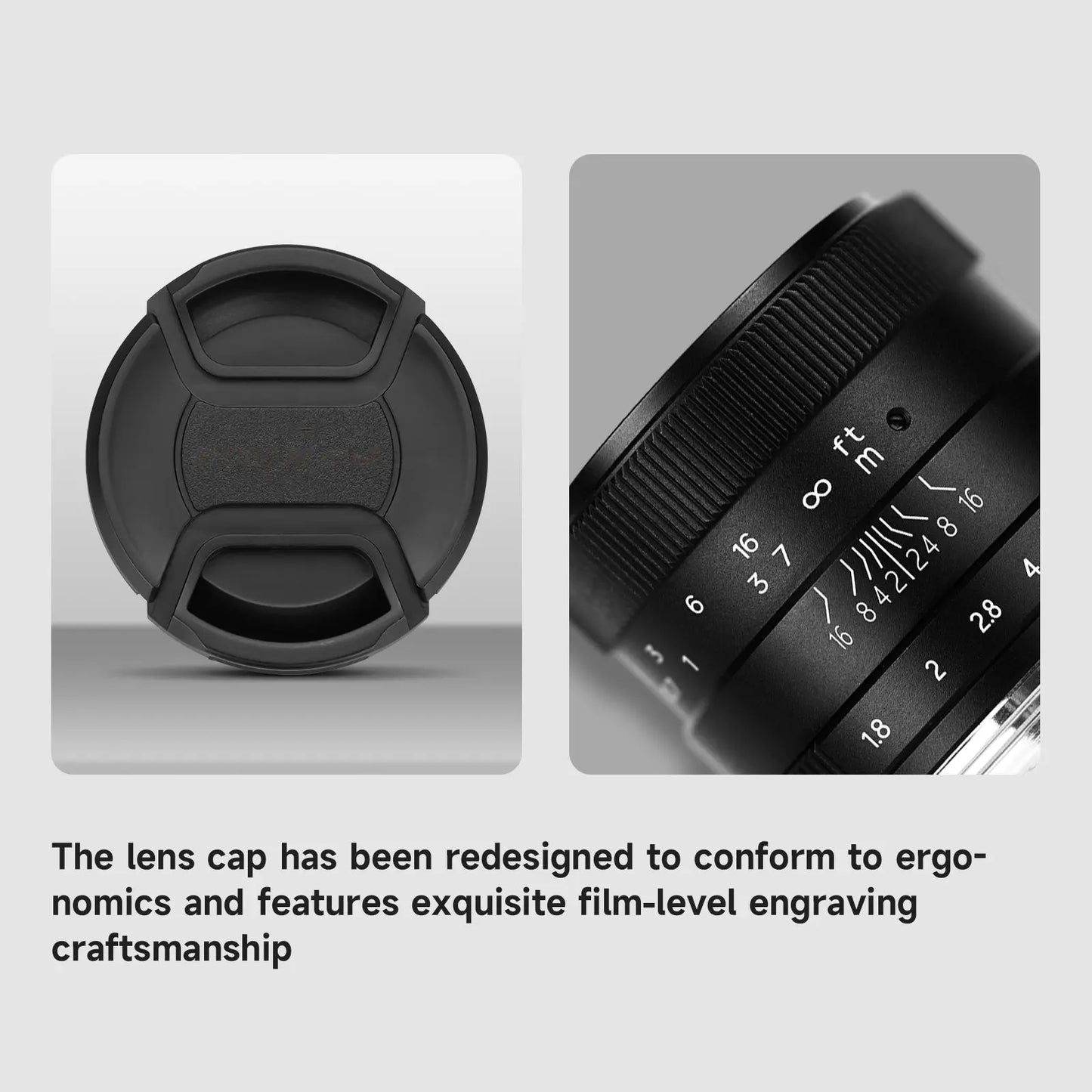 Brightin Star 50mm F1.8 APS-C Manual Focus Lens Fit for Canon EF-M/Sony E/M43/Fuji X/Nikon Z mount