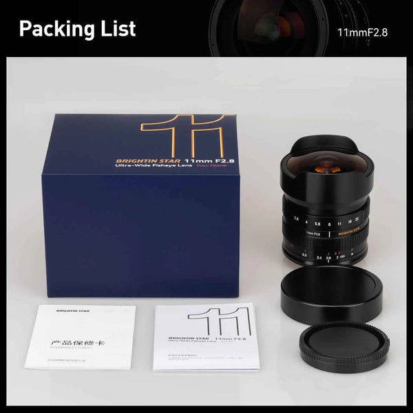 Father's Day Gifts Brightin Star 11mm F2.8 Full Frame Wide-Angle Starry Sky Fisheye Lens Suitable for Canon RF Mount