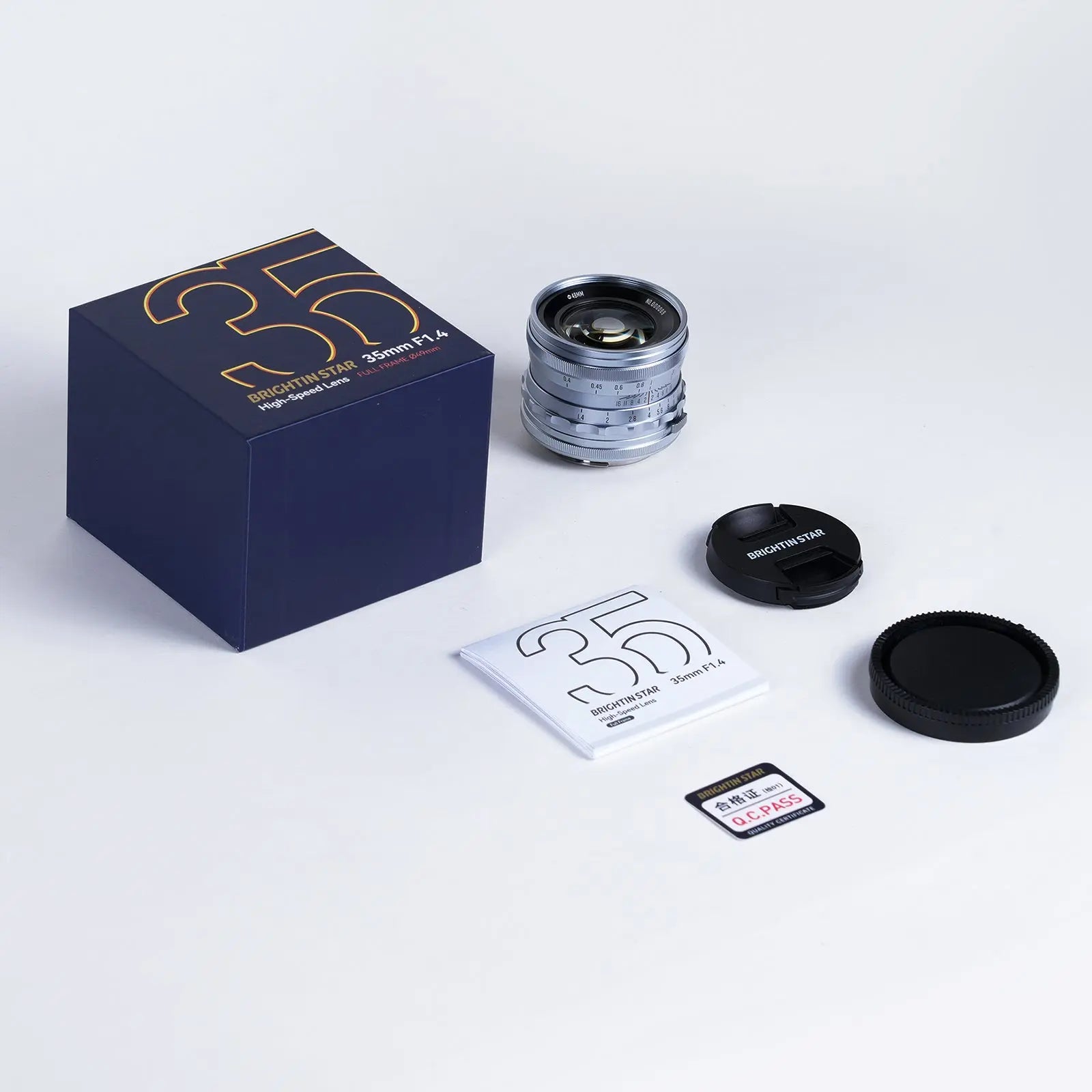 Brightin Star 35mm F1.4 Full-Frame Large Aperture Manual Focus Lens for Fuji X Mount Fuji X Mount
