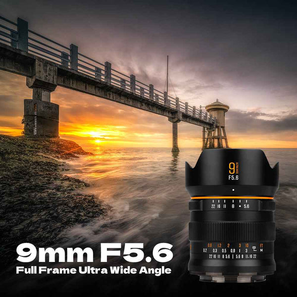 The Best Gift for Dad Brightin Star 9mm F5.6 Full Frame Manual Focus Camera Lens Ultra Wide Angle 0 Distortion Lens with ND Filter For Sony E/Nikon Z/Canon RF/L Mount