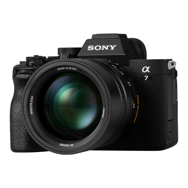 Brightin Star 50mm F0.95 II on camera