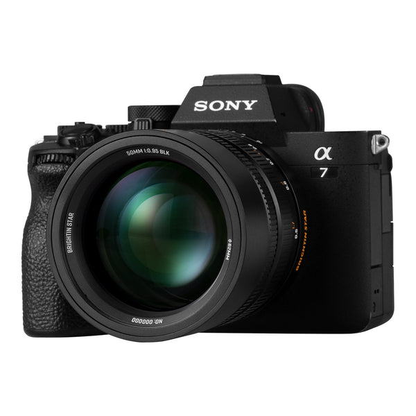 Brightin Star 50mm F0.95 II on camera