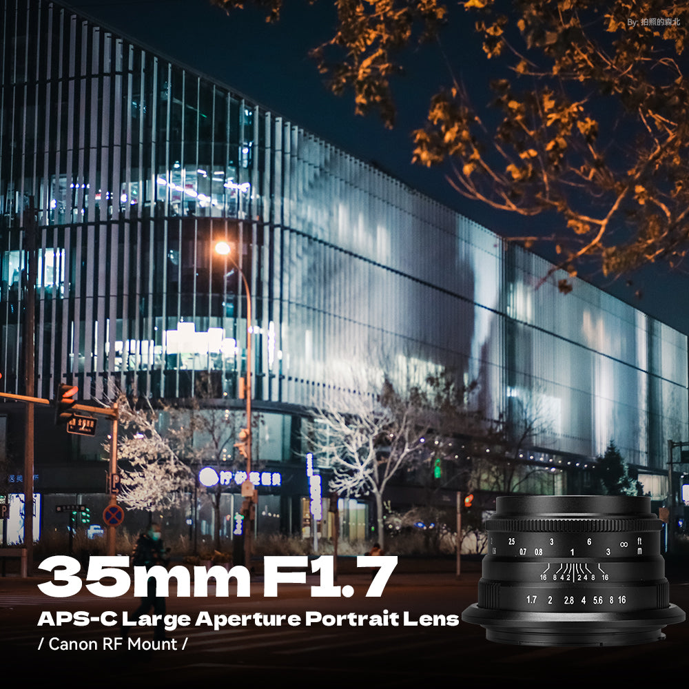 35mm F1.7 Wide-Angle Manual Focus Prime Lens for Fuji X Mount