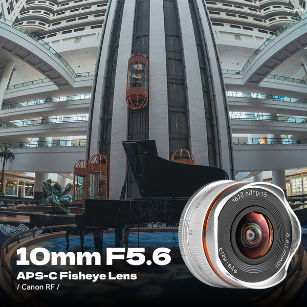 10mm F5.6 Fisheye Lens Wide-Angle Lens Pancake Lens Manual Fixed Focus Lens  Suitable For Fuji X Mount