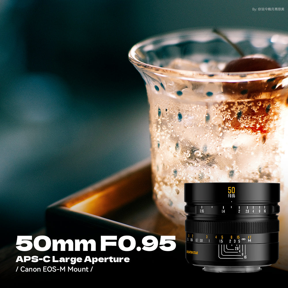 Brightin Star 50mm F0.95 Night God Portrait Star APS-C Manual Fixed Focus Lens Suitable For Fuji X/Canon M/RF/M43/Sony E/Nikon Z Mount