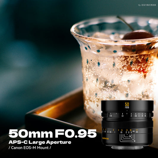 Brightin Star 50mm F0.95 Night God Portrait Star APS-C Manual Fixed Focus Lens Suitable For Fuji X/Canon M/RF/M43/Sony E/Nikon Z Mount