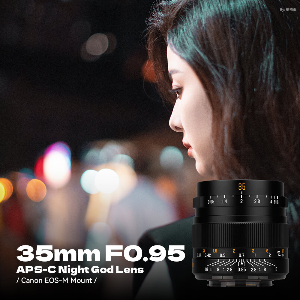 Brightin Star 35mm F0.95 Night God Portrait Star APS-C Manual Fixed Focus Lens Suitable For Fuji X/Canon M/RF/M43/Sony E/Nikon Z Mount