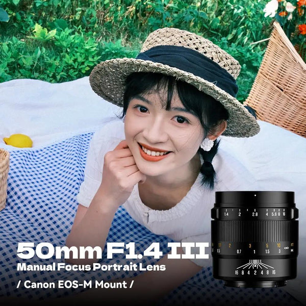 50mm F1.4 III APS-C Manual Focus Portrait Lens for Canon M BrightinStar.US
