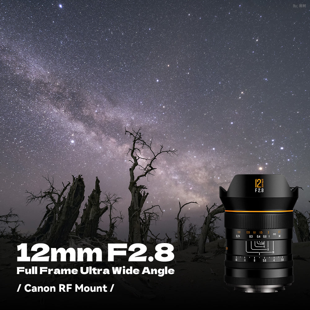 Brightin Star 12mm F2.8 Full Frame 122.5° Ultra Wide Angle Manual Focus Prime Mirrorless Camera Lens Fit for Sony E/Nikon Z/Canon RF/L Mount