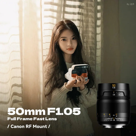 Brightin Star MF 50mm F1.05 Full-Frame Manual Focus Prime Lens for Canon RF Mount BRIGHTIN STAR